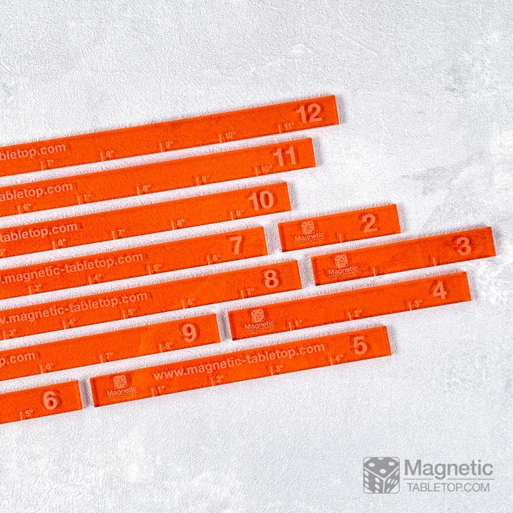 Premium Set of Measuring Sticks 2"-12"