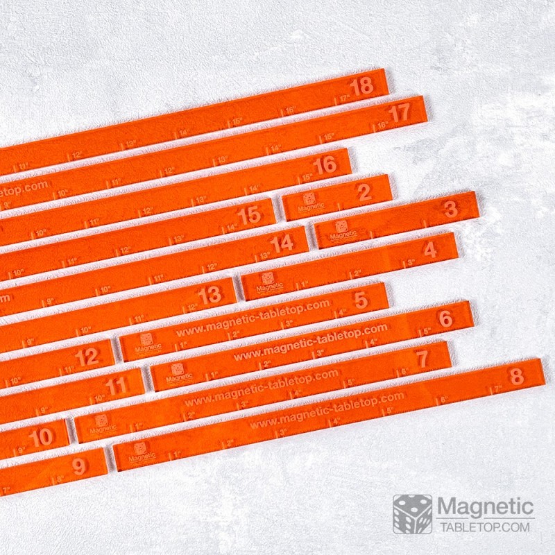 Full Set of Measuring Sticks 2"-18"