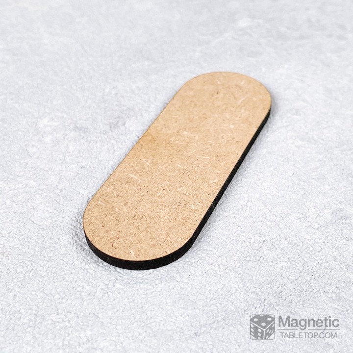 MDF Base 70 x 25 mm oval