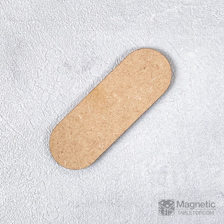 MDF Base 70 x 25 mm oval