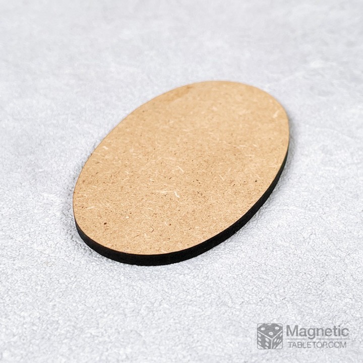 MDF Base 75 x 43 mm oval
