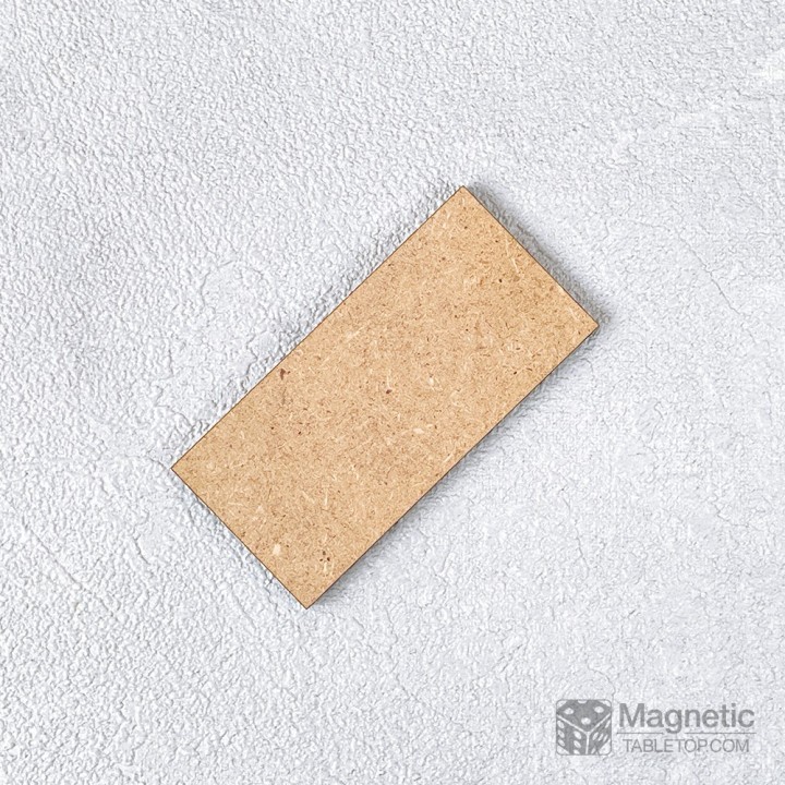 MDF Base 50 x 25 mm eckig